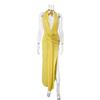 New women's deep V-neck straps backless sexy temperament streamer dress sexy temperament long dress