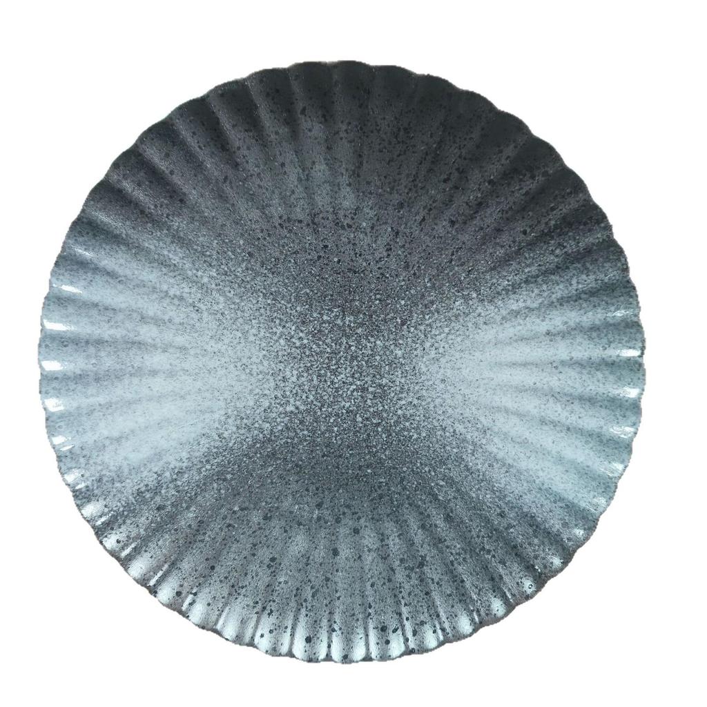 Japonský keramický kulatý talíř - Západní, Svačinový, Steakový, Chryzantéma, Salátový talíř