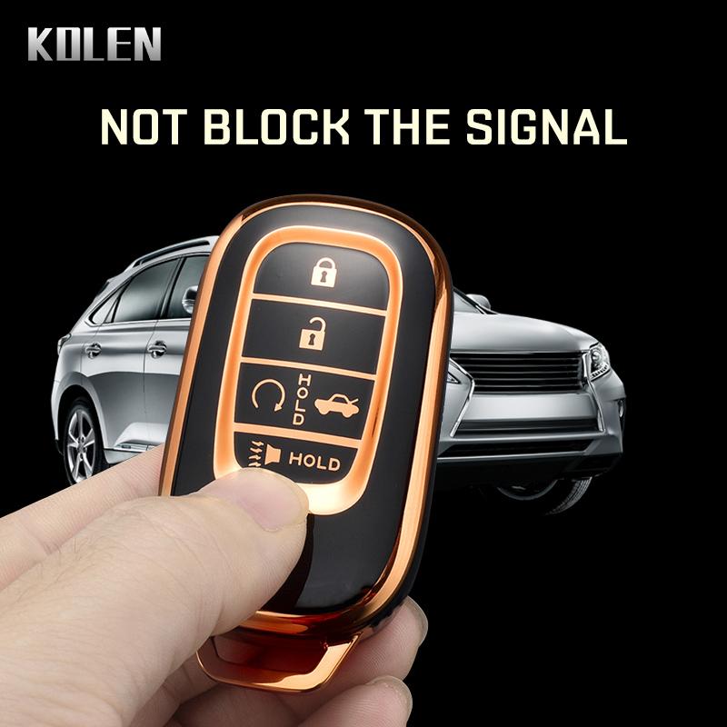 New Tpu Car Remote Key Case Cover Shell For Honda Civic  5 Buttons Protector Holder Fob Keyless Accessories