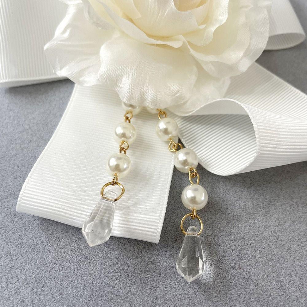 Camellia Memorial Black Bow Brooch Large Bowknot Black Rhinestone Rhinestone Brooch Shining Crystal Vintage Pin