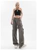 Trendy Unisex Multi-Pocket Street Overalls: Retro Loose-Fit Hip-Hop Pants