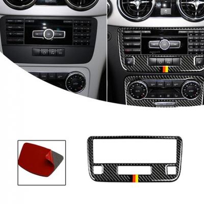 Auto Carbon Fiber Car Central Console CD Switch Panel Trim For Benz GLK 13-15