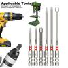 3/6PCS Strong Magnetism Electric Screwdriver Bits Set Hex Shank Screwdriver Bits  For Impact Drill
