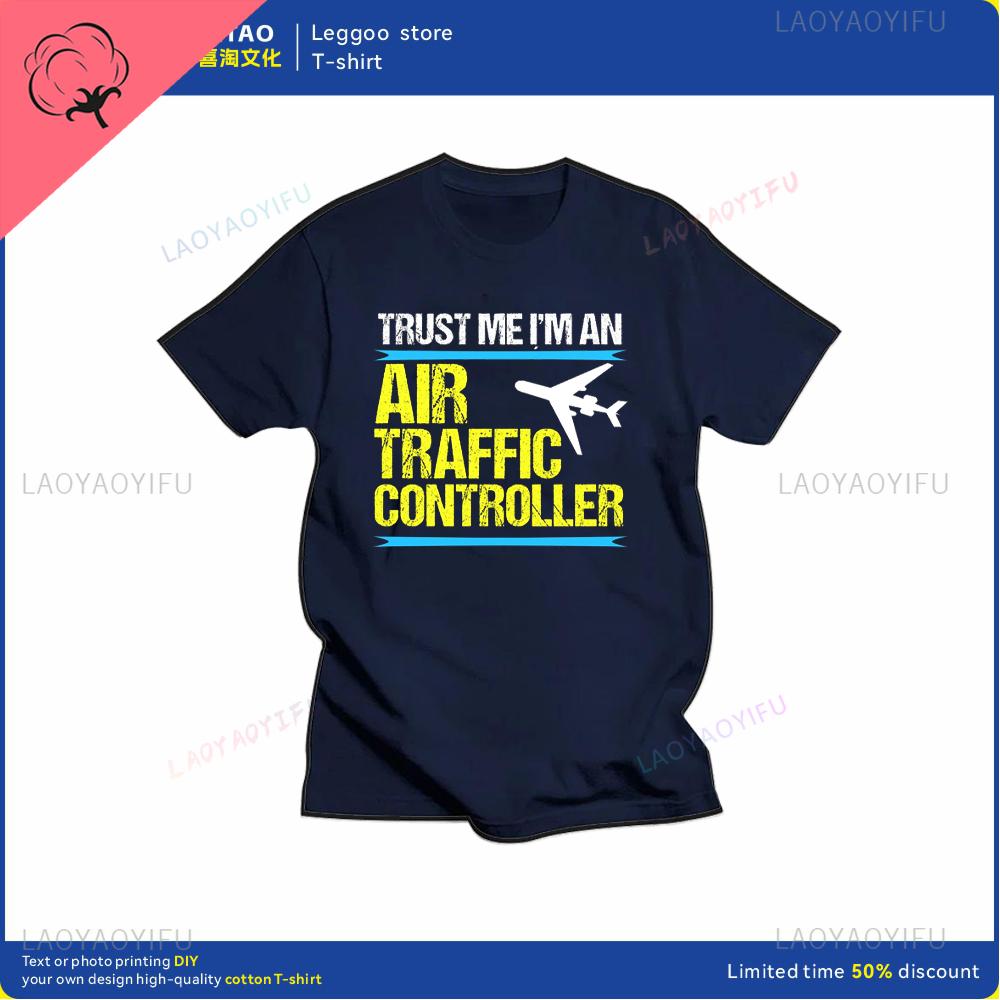 Air Traffic Controller Graphic Printing Fashion Street Wear Casual Trend Summer Men and Women Universal Shortsleeved Tshirt
