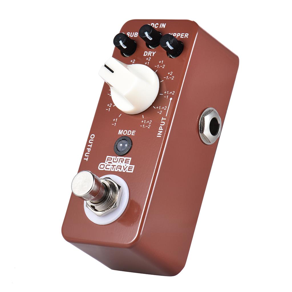 MOOER PURE OCTAVE Mini Octave Guitar Effect Pedal 11 Octave Modes True Bypass Full Metal Shell