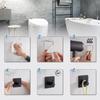 5 pezzi Ganci in Acciaio Inossidabile per Asciugamani da Bagno Autoadesivi Gancio da Parete per Carichi Pesanti Appendiabiti Accappatoio per Ufficio Cucina Bagno