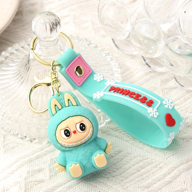 PVC Soft Rubber Bag, Car Grab Doll, Small Gift, Sitting Key Chain.