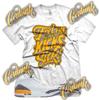New White SICK KICKS Sneaker T Shirt for J1 3 Laser Orange Cement