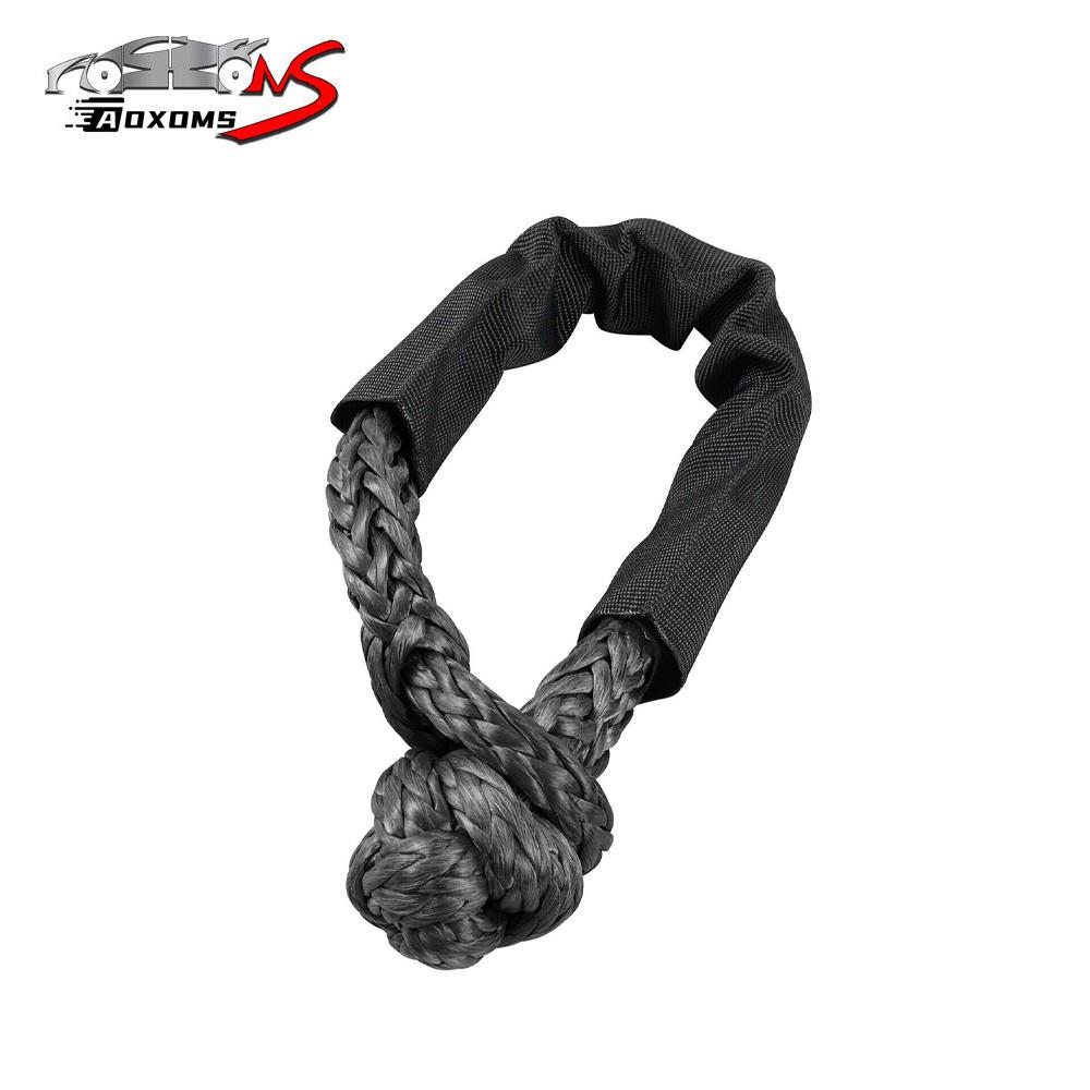 Heavy Duty Recovery Ring Snatch Block Pulley Soft Shackle Tow Winch Rope USA