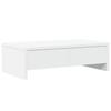 VidaXL Monitor Stand with Drawers White Engineered Wood, Screen Riser, Monitor Shelf, Monitor Base 854661