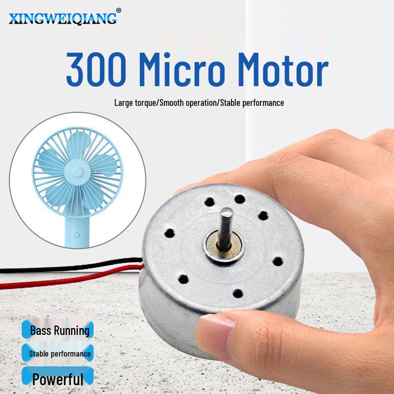 Mini Handheld DC Motor Fan - Solar-Powered Toy for Kids
