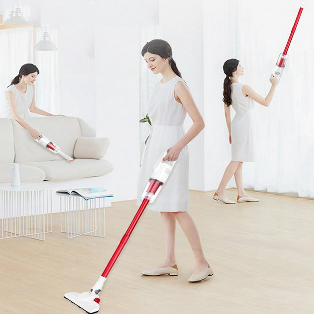 

220-240V 700W 2-in-1 9PCS 14000PA EU Plug Portable Multifunction Mite Removal Machine Red Wall - mounted Cleaner Wired Handheld Vacuum Cleaner