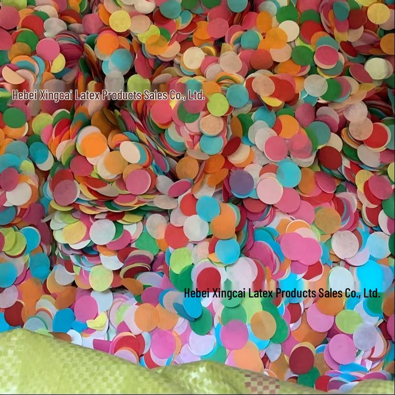 Colorful Transparent Confetti Balloon Filler - 1.5cm Round, 500g for Wedding Decor