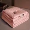Mulberry Silk Cotton Sateen Jacquard Quilt