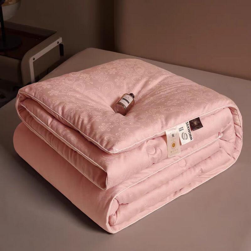 Cotton Jacquard Mulberry Silk Blend All-Season Quilt