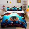 Charming Cosmic Bubbles Blossom Bedding Sets Duvet Covers Pillowcases(1* Duvet Cover 2* Pillowcases Without Duvet Insert)