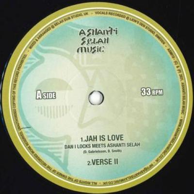 12inch Record DAN I LOCKS , ASHANTI SELAH - Jah Is Love ASM010 Ashanti Selah 2021 UK Reggae, Ska & Dub