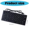 USB Wireds Slim Mini Keyboards 78 Key Ergonomic for Business Office Desktop Laptop