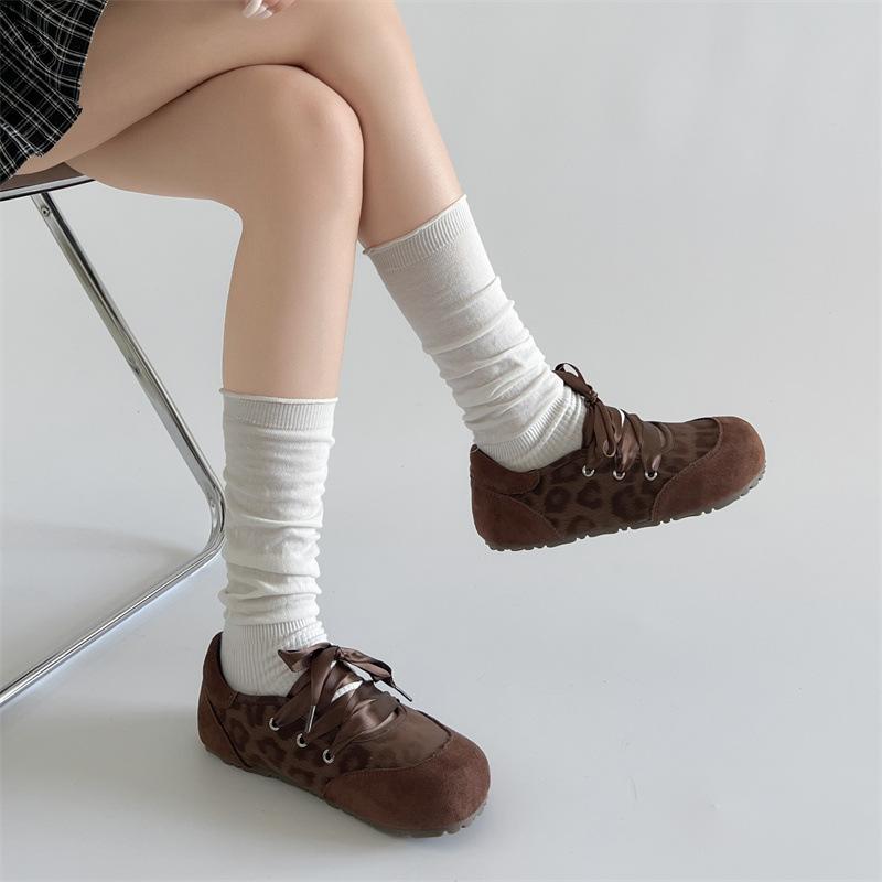 Silver Retro Ballet Style Light Mouth Flat-soled Single Shoes Women's Summer 2025 New Models with Skirts Versatile Sports Mary Jane Shoes