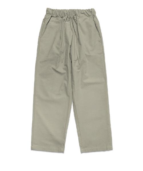 Yunieopaeleol Linen Wide Crop Pants Khaki