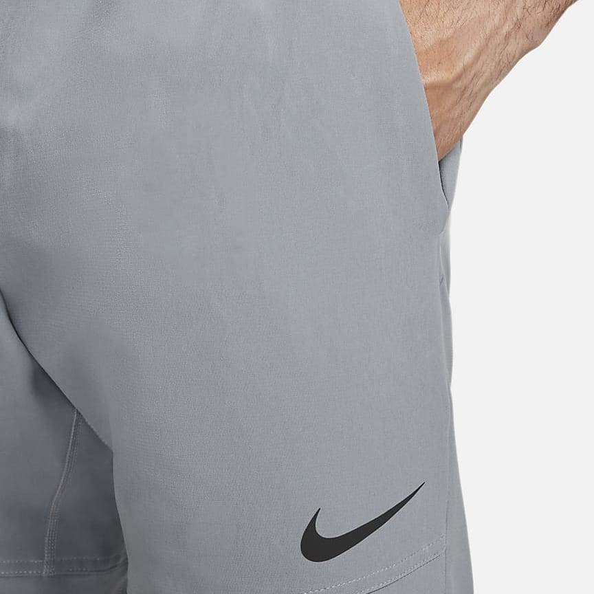 Nike Pro Vent Max Solid Color With Casual Training Fleece Lined Knitted Sweatpants Men's Particle Gray DQ6592-073