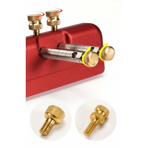 CarAngels New Woodworking Marking Gauge, T-Square, Two-Head, Simultaneous Parallel Line Drawer, Aluminum, Easily Draws Two Straight Lines, for Carpent