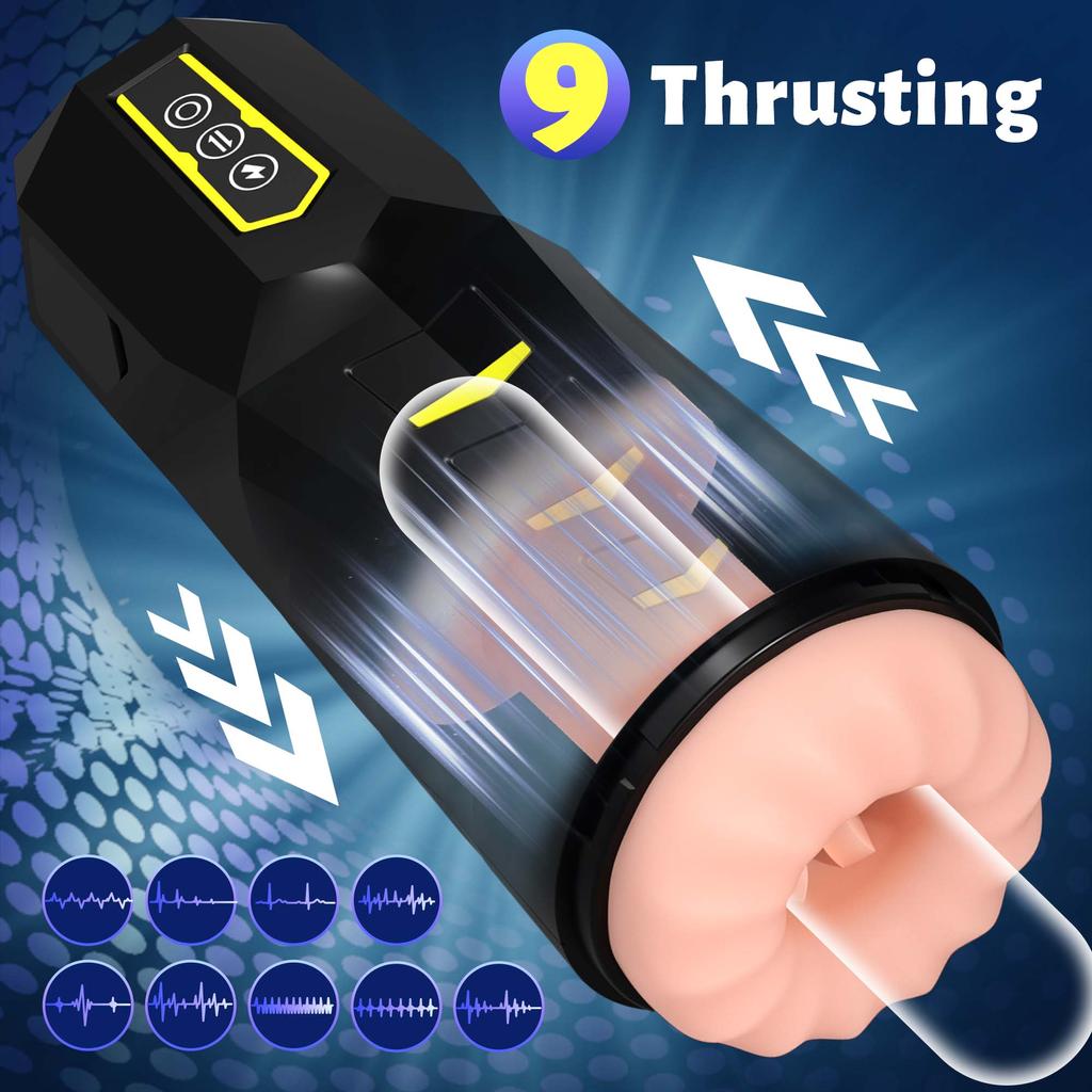 Automatic Male Masturbator Telescopic Vibration Man Masturbation Cup Thrusting Electric Pocket Pussy For Penis Sex Toy For Men