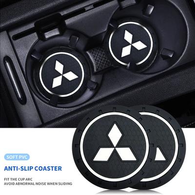 Logo auta Nová protiskluzová podložka pod držák na nápoje do auta Podložka na láhev Pro Asx Lancer Pajero 4 Outlander 3 Xl l200 EX10 X Colt Pajero