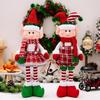 Charming Christmas Stretchable Elf Figurine In Vibrant Red And Colors Green