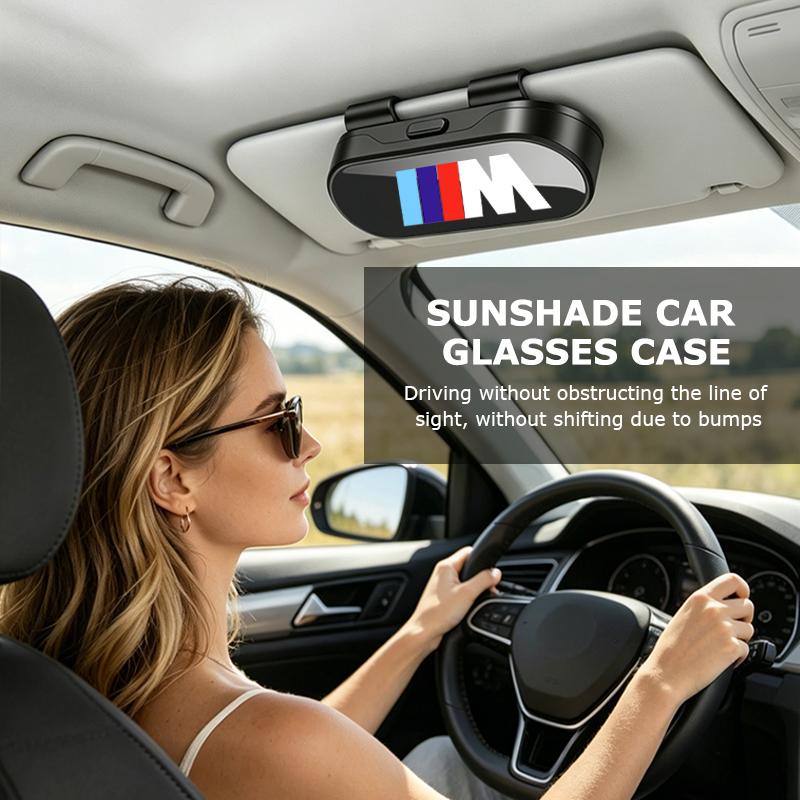 BBKN7 Car Sun Visor Glasses Holder Eyeglasses Storage Protective Case For BMW M Performance Alpina M3 M5 M6 X1 X3 X4 X5 G20