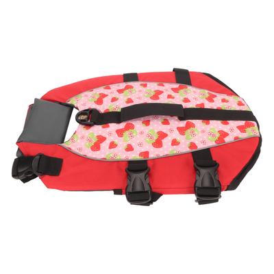 Dog Life Vest Adjustable Tear Resistant Safe Dog Floatation Swimming Jacket with Back Handle for
