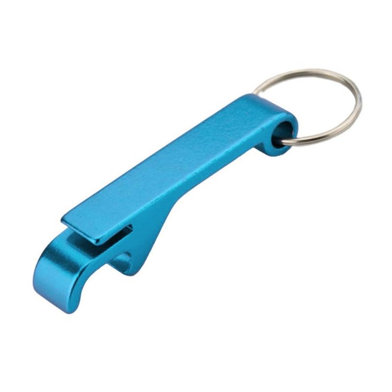 Bottle Opener Keychain Keyring Aluminum Bottle Opener 9 Color Ergonomic Design For Easy Bottle Opening