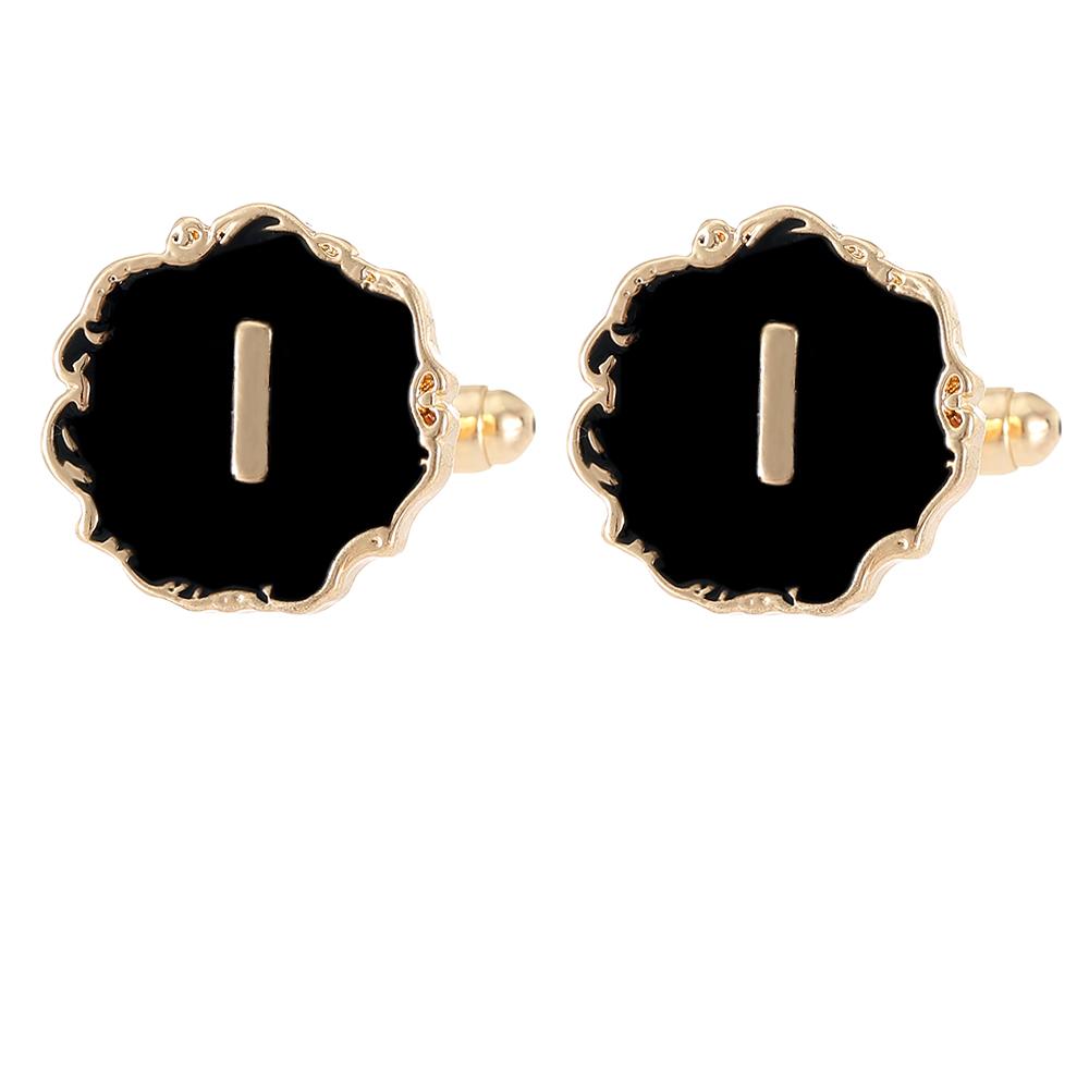 Mens Classic 26 Alphabet Initial Letter Cufflinks A B C D E F G H I J K L M N O P Q R S T U Sleeve ButtonV W X Y Z
