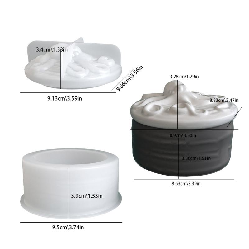 Storage Container Mould Reusable Silicone Octopus Mold For Crafting Decorative Storage Boxes And Unique Resin Home Decoration