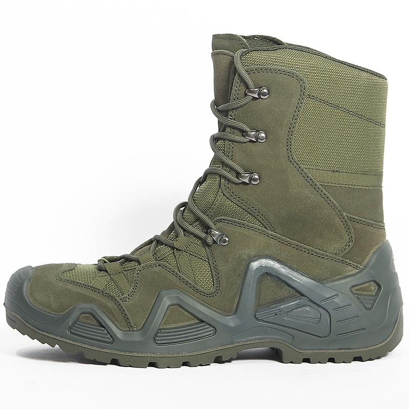 Military Boots Waterproof Outdoor Enthusiast Men's Anti Slip Wear-resistant Hiking Shoes High Top Combat