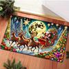 Christmas Santa Claus Welcome Entrance Doormat Home Decor Carpet Indoor Outdoor Floor Mat Living Room Bedroom Bath Kitchen Rug