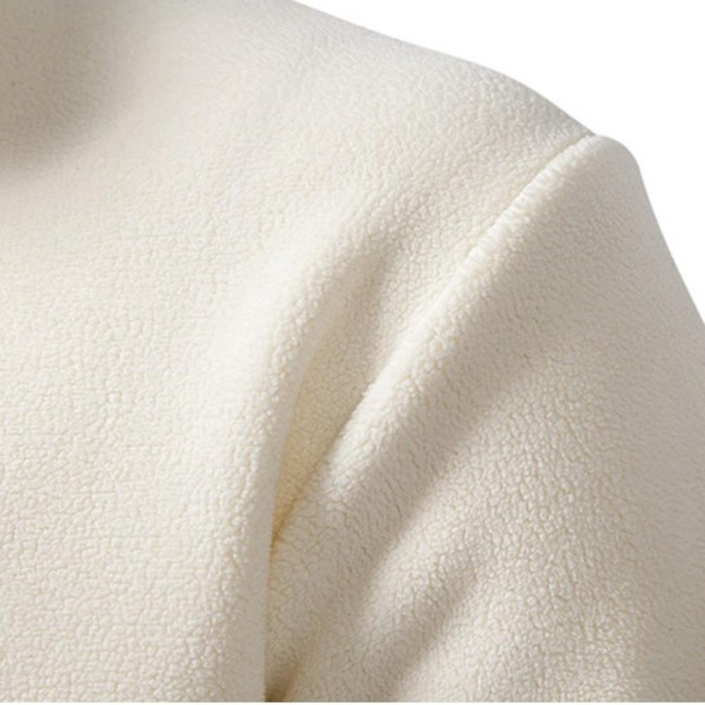 The New Men's Pullover with A Half-zipper Hoodless Sweatshirt for Autumn and Winter Is A Versatile Thickened Coat