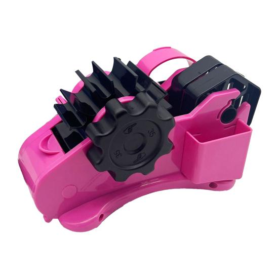 Multi-Function Tape Dispenser with Automatic Roller Cutter Adjustable Length Setting Efficient Cutting Divider Channel for Gift Wrapping Office