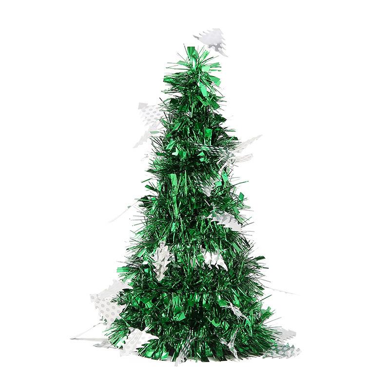 Kreativer Mini-Schreibtisch-Weihnachtsbaum, Gehäkelter Weihnachtsbaum, Weihnachtsdekorationen