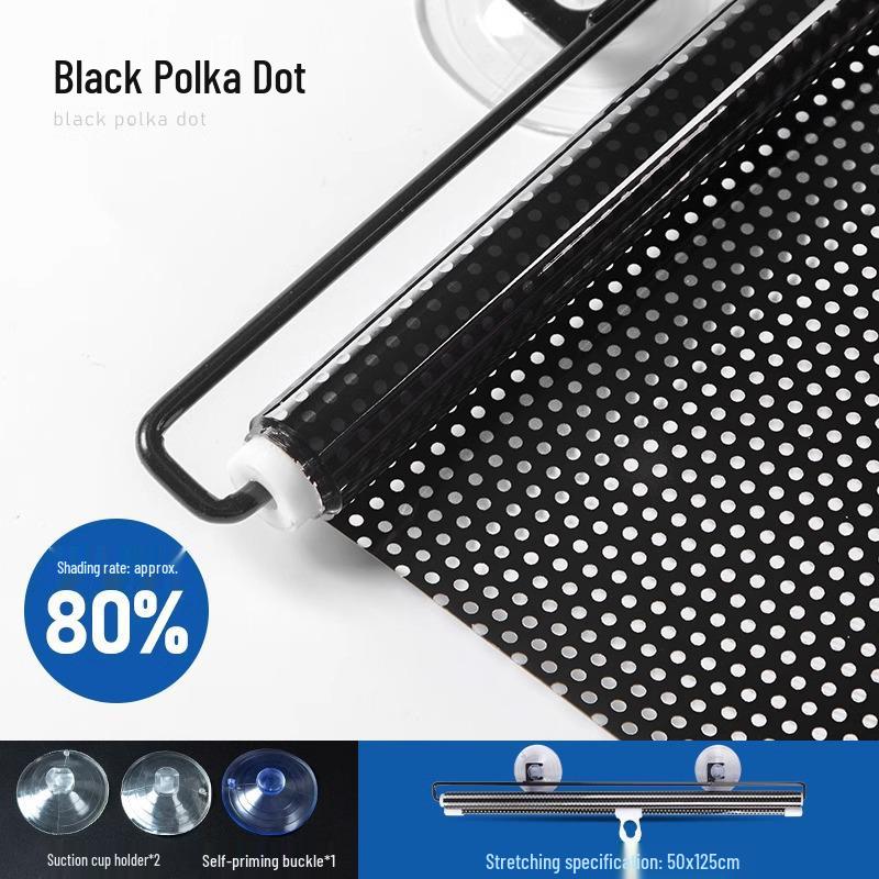 Einziehbare Verdunklungsrollos mit Saugnäpfen für Küche, Büro oder Wintergarten