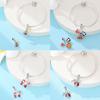 100% Copper Strawberry Lipstick Ladybird China Red Charms Beads Fitoriginal Bracelets For Women Diy Jewellery