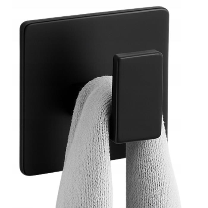 Bathroom Towel Rack Wall Hook for Bathroom Kitchen Black