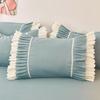 48*74cm Princess Style Pink Cake Layered Lace Pillowcase Splice Ruffle Edge Pillowcase European Style Hotel Home Bedding PillowsProtective Covers