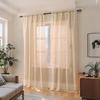 French Cream Beige Window Screen Translucent Opaque Finished Screen Curtain Small Fresh Balcony Living Room Bedroom Curtain