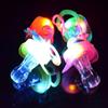 Light Up Pacifier LED Rave Party Glow Glowing Whistle Flashing Lanyard Blinking