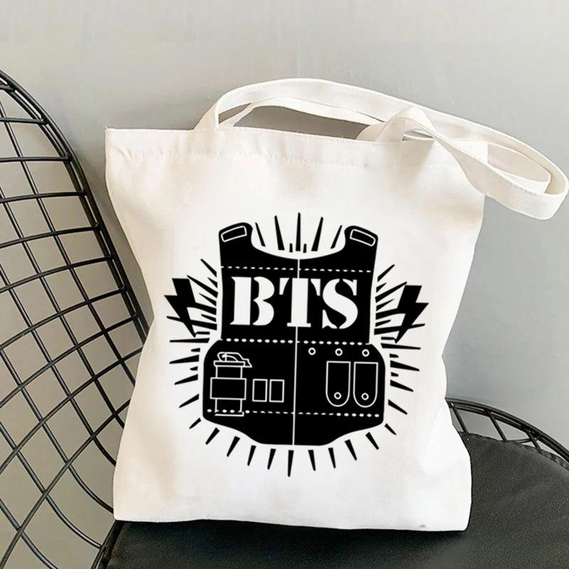 Korean Style Cartoon Print Tote Bag for Women Men Large Capacity Oxford Cloth Shoulder Crossbody Bag Fashionable Commute Backpack KTB