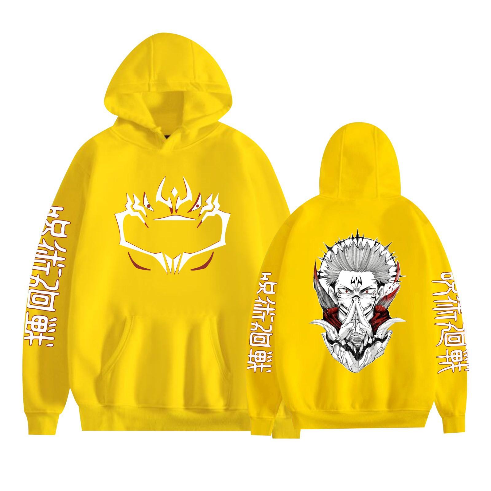 Повседневные толстовки с длинным рукавом Kaisen Jujutsu с крутым принтом Ryomen Sukuna — фото 7