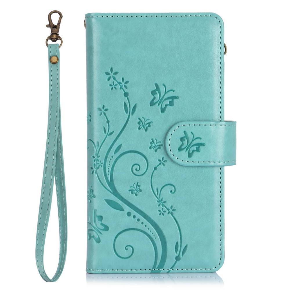 WEFOR for Samsung Galaxy A57 A37 A56 A36 5G A17 A26 A16 A07 A06 Wallet Case, 6 Card Slots/Zipper Pocket, Detachable Wrist Strap