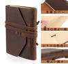 Jojofuny Leather Notebook, Retro Antique Style, Plain, Handmade, Personalized, Diary, Notepad, Planner, Stationery, Gift, Brown