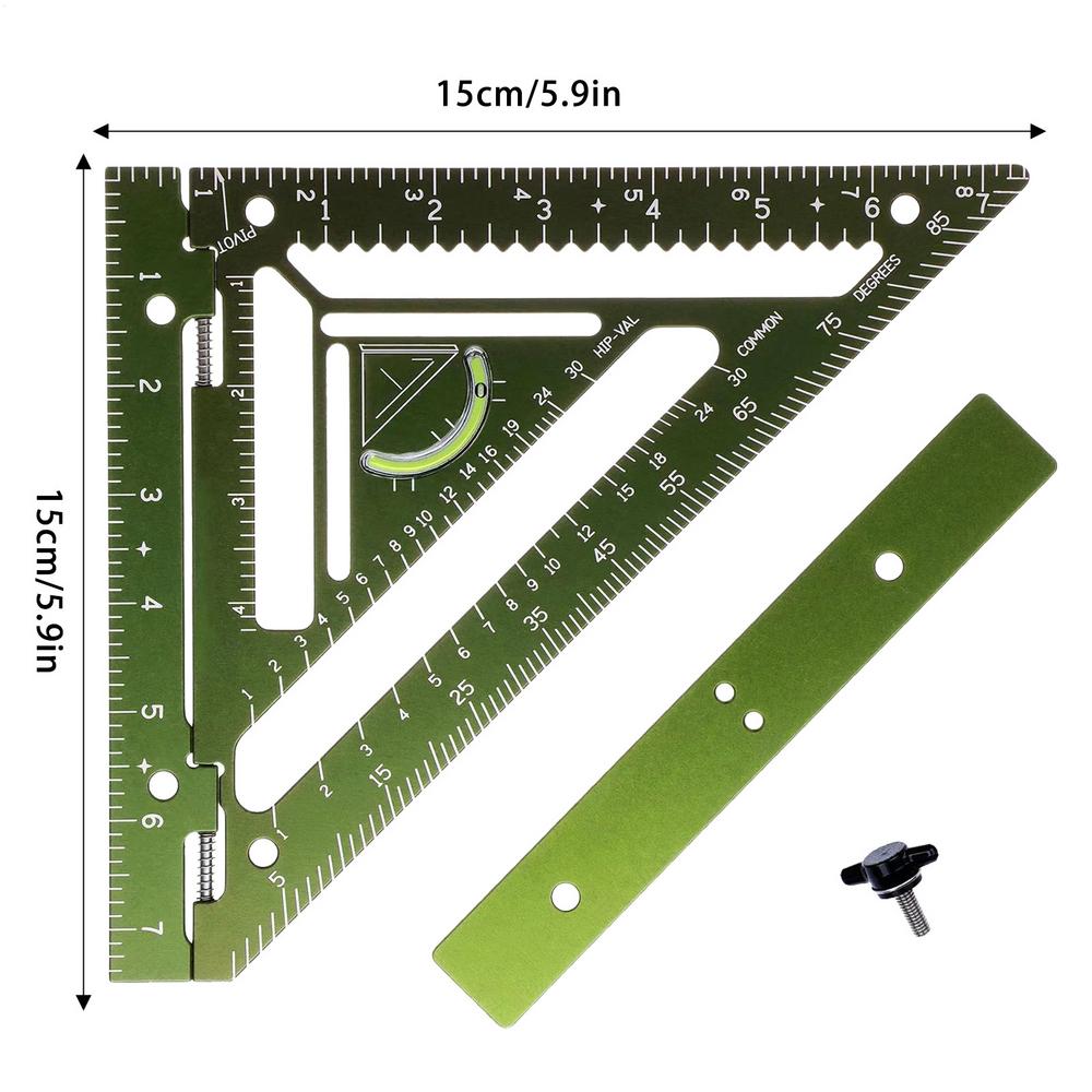 Innovative Rafter Square Tool Multi-purpose Carpentry Squares Right Angle Ruler Rafter Square  Woodworking Measurement Tool
